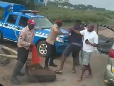 FRSC officers clash with driver in Edo.